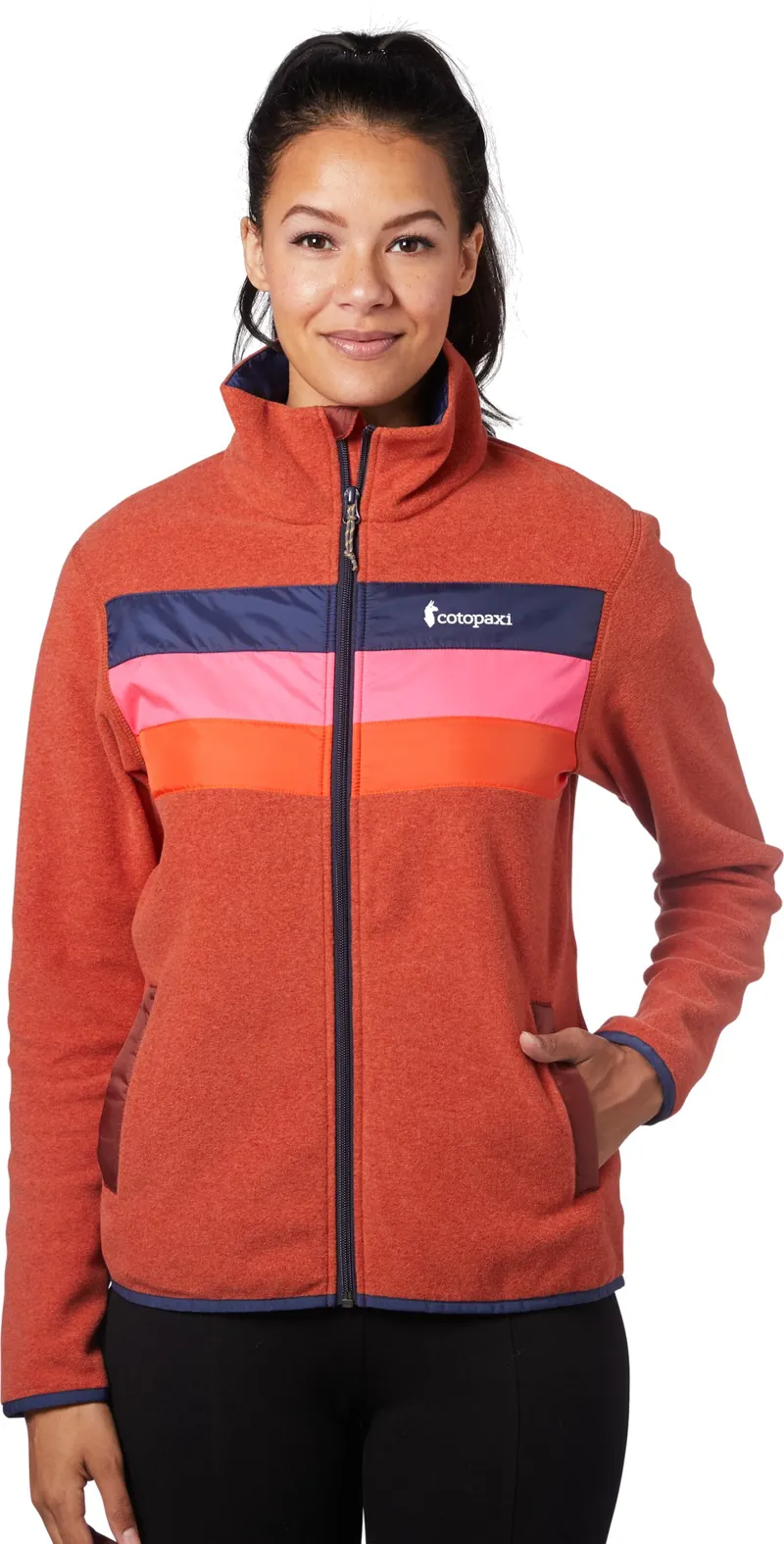 Cotopaxi Womens Teca Fleece Jacket - Hot Sauce-2